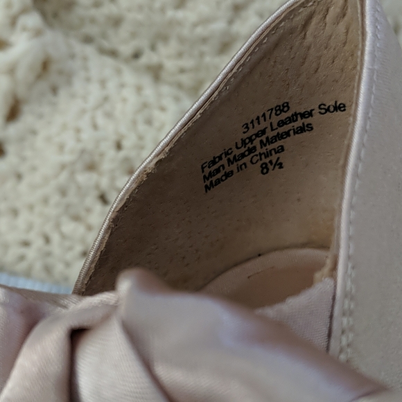 LuLu Townsend high heels satin gold champagne 8.5 - Picture 10 of 11